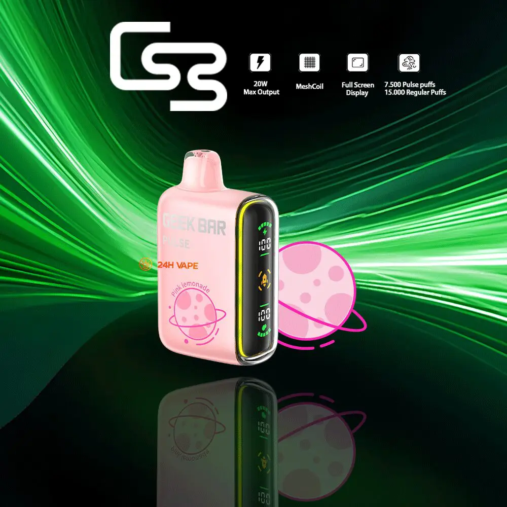 GEEK BAR PULSE 15000 Puffs Dual Mesh Disposable Vape Electronic Cigarette Pod