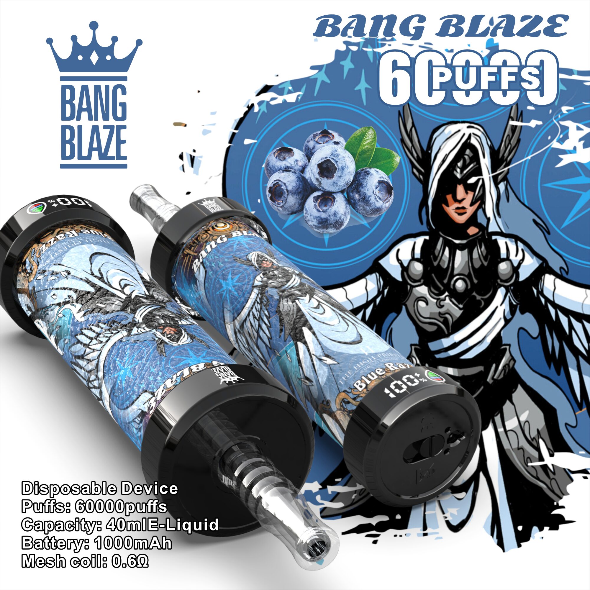 Bang Blaze 60k 60000 Puffs Latest Original LCD Display Disposable Vape Pen