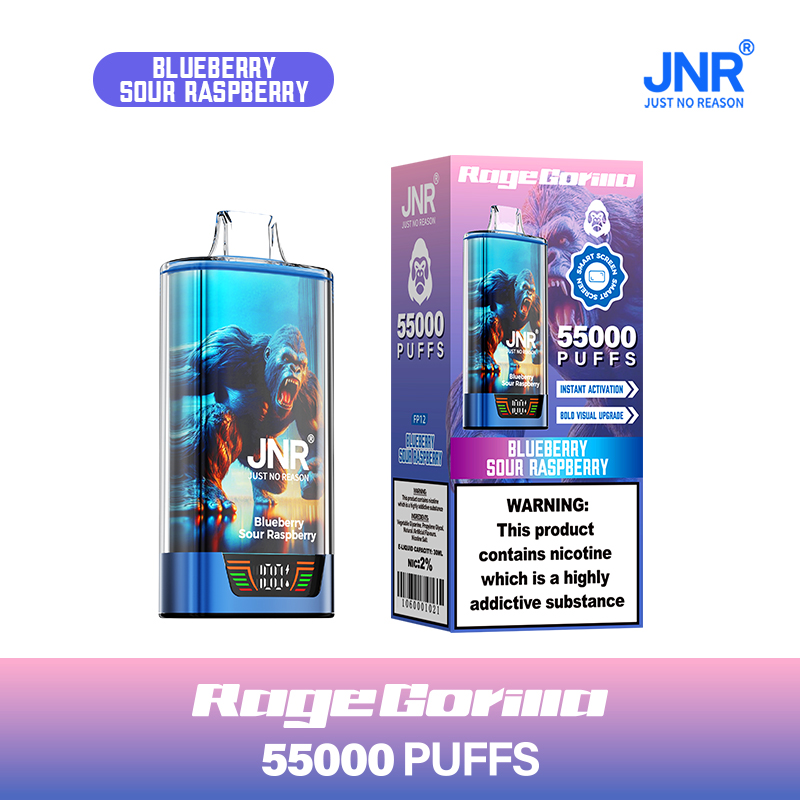 JNR Rage Gorilla 55K 55000 Puffs Smart Display Original Disposable Vape