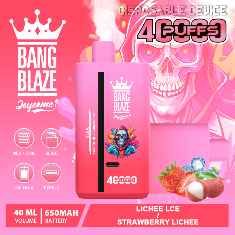 Bang Blaze 40000 40K Puffs 2% 3% 5% Nicotine Double Taste Disposable Vape