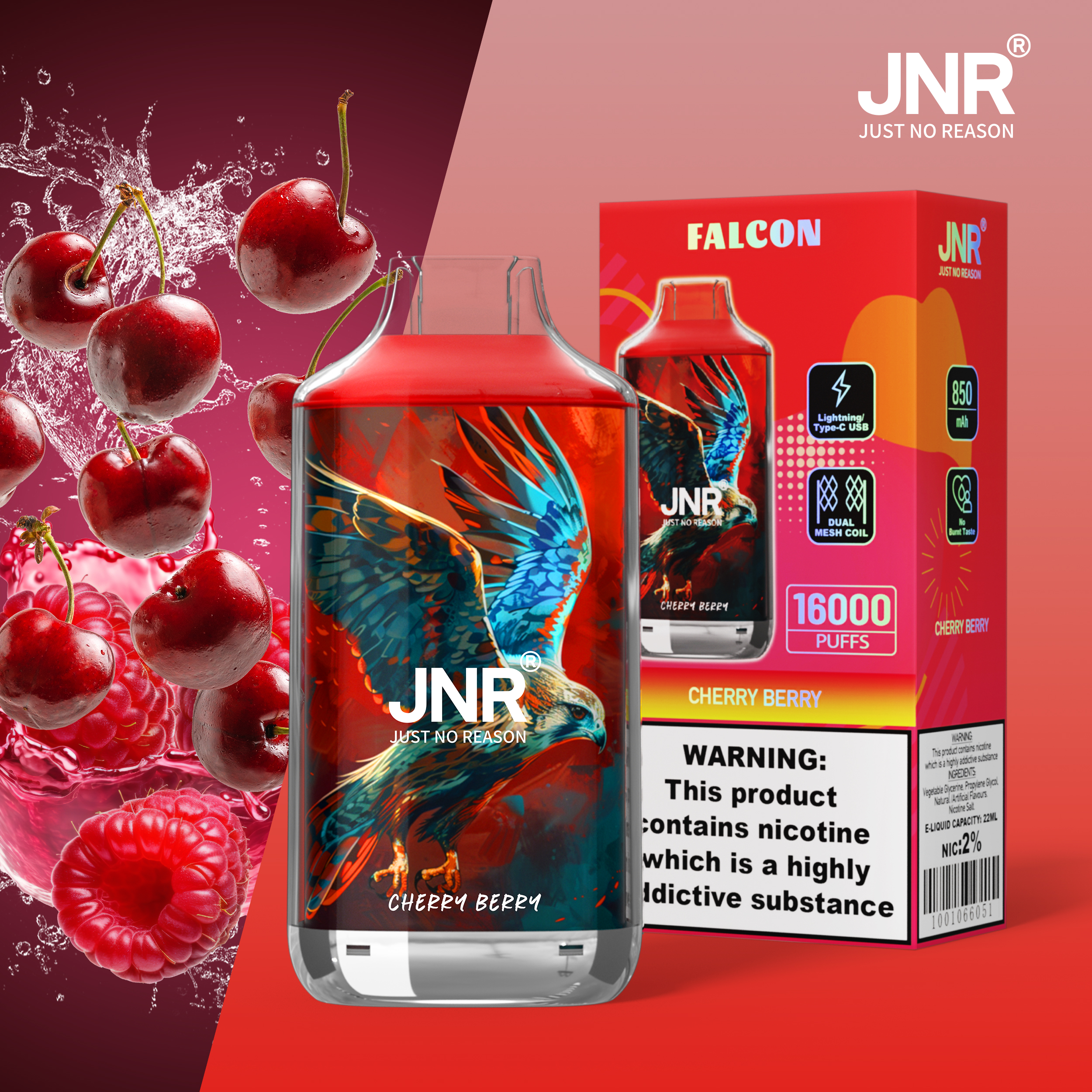 JNR FALON 16000 16K Puffs Original Edition Disposable Vape