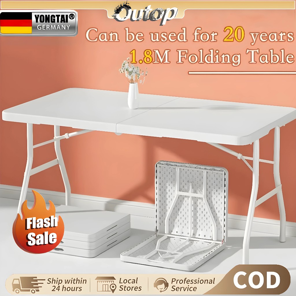 Foldable Family Table – Portable Heavy-Duty Dining & Outdoor Table for 8 People