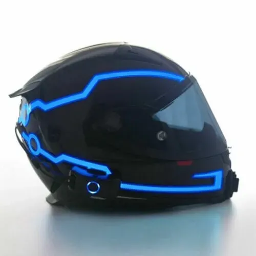 Motorcycle Helmet LED Light Strip – Waterproof Safety Light for Night Riding (Helmet Not Included)