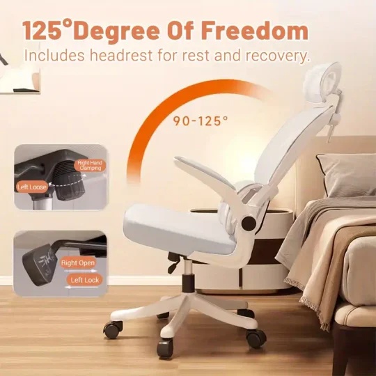 [24-hour delivery+Unpacking and inspection] Supreme Comfort Ergonomic Office Chair - High-Back Mesh Design with Customizable Lumbar Support & Pillow-Soft Headrest - Executive Swivel Gaming Chair，No footrest version（Footrest version sold out）