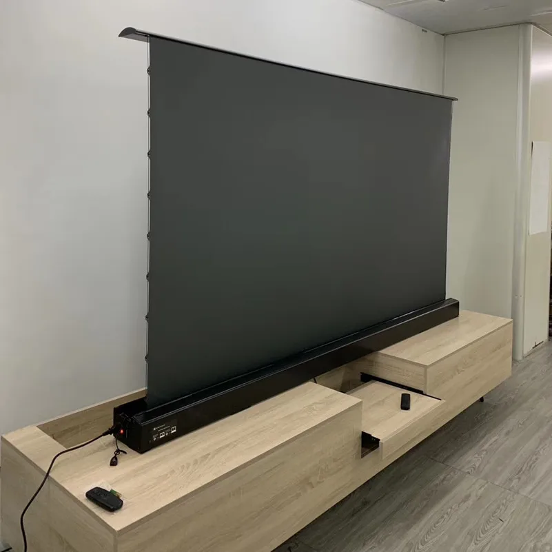 ⏰（Clearance price, limited time offer）⚡️ 120Inches Fully Adaptive 4k Foldaway Floor Rising Projector Screen Electric Ground Rise Projection Screen Automatic Lifting Movable Home Theater [🚀 ORDER NOW → Fast Ghana Delivery]