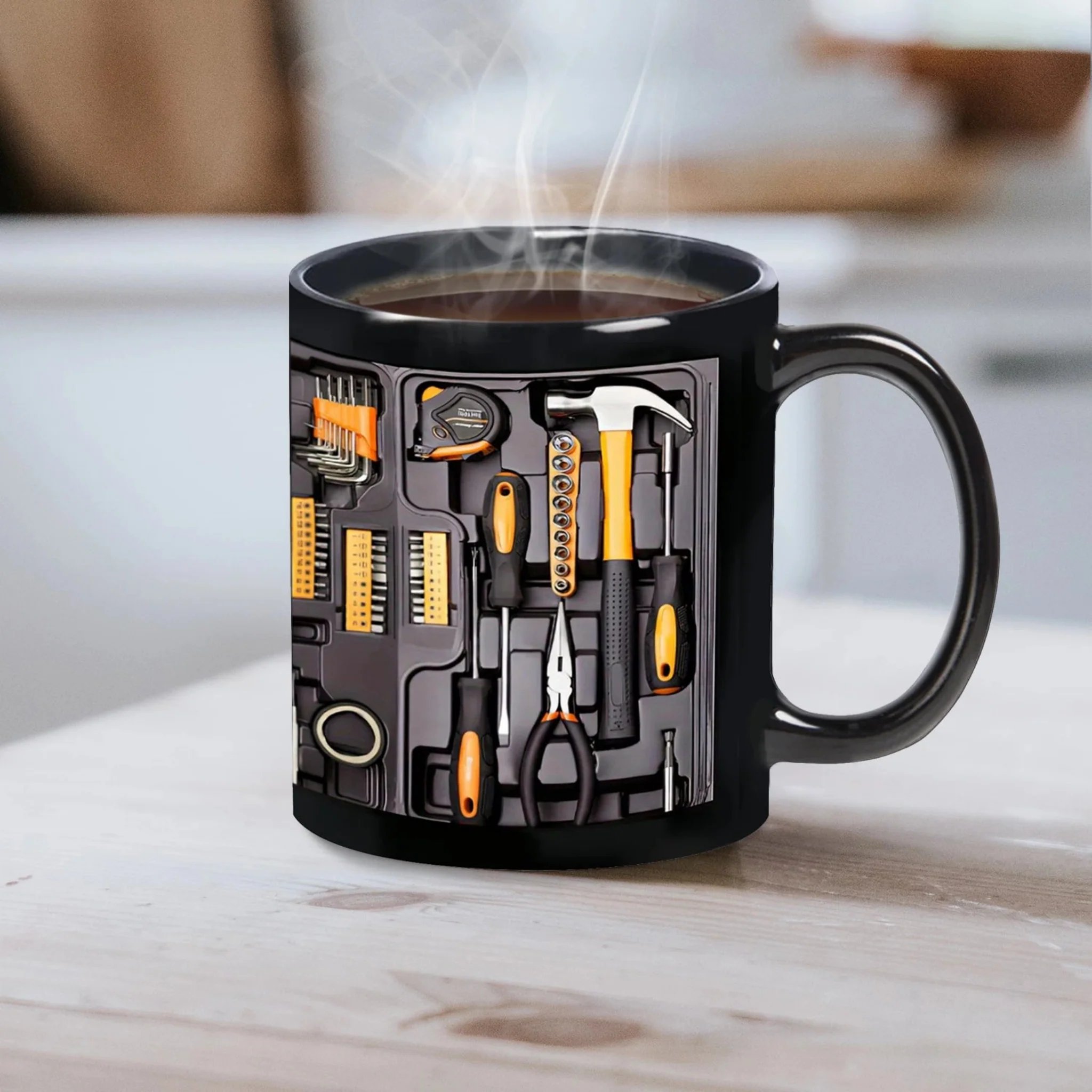 🧰 Toolbox-Style Ceramic Coffee Mug