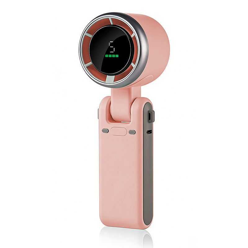 Portable 3 In 1 Rechargeable Turbo Handheld Fan With 5 Speeds And 4000mAh Battery