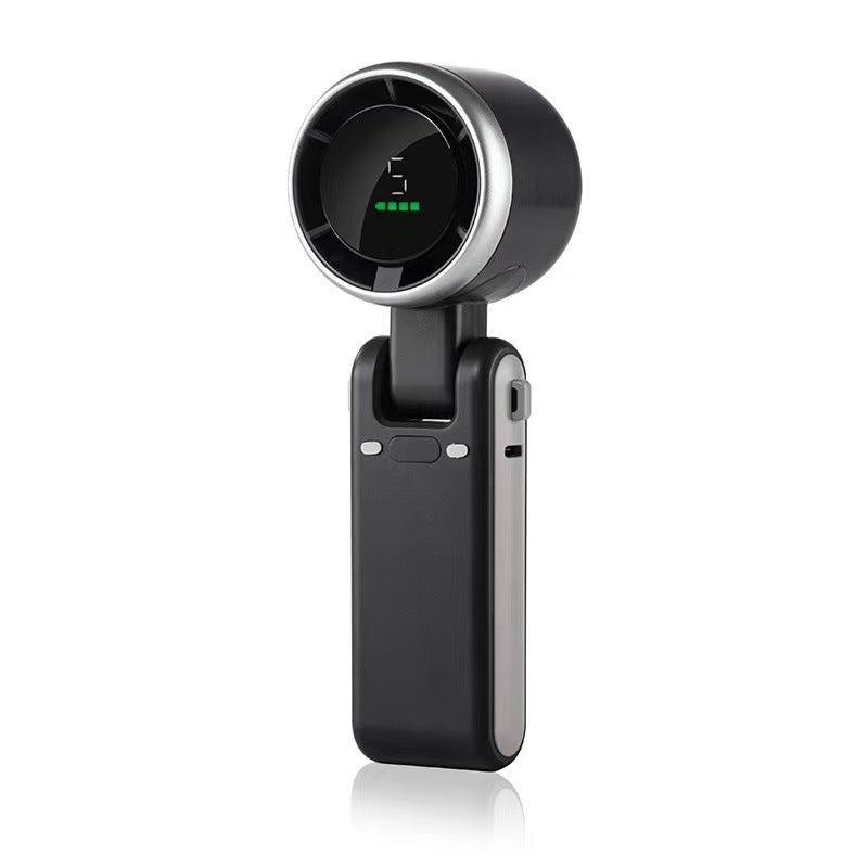 Portable 3 In 1 Rechargeable Turbo Handheld Fan With 5 Speeds And 4000mAh Battery