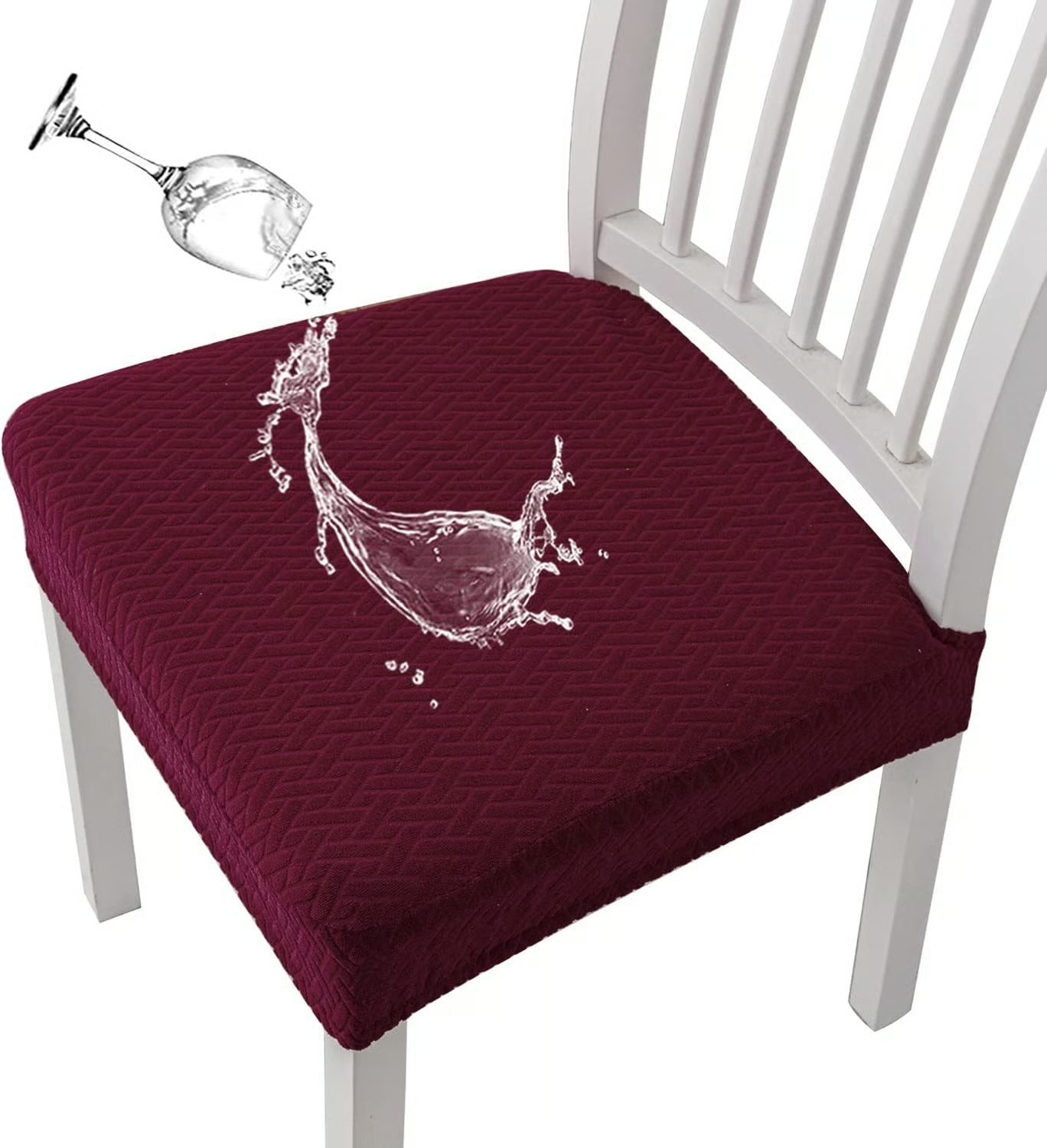 🎅🔥 Wasserdichte Jacquard-Stuhlhussen - 49% Rabatt! Langlebig, stilvoll & leicht zu reinigen 🪑 