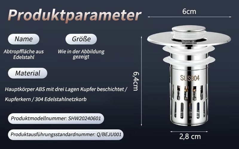 Frühe Weihnachtsaktion 49 % Rabatt🔥Universeller Mehrzweck-Abflussfilter für das Waschbecken 