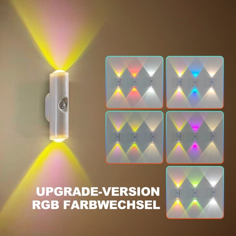 🌈Intelligentes LED-Nachtlicht mit Bewegungssensor, RGB-Farbverlauf dimmbar 