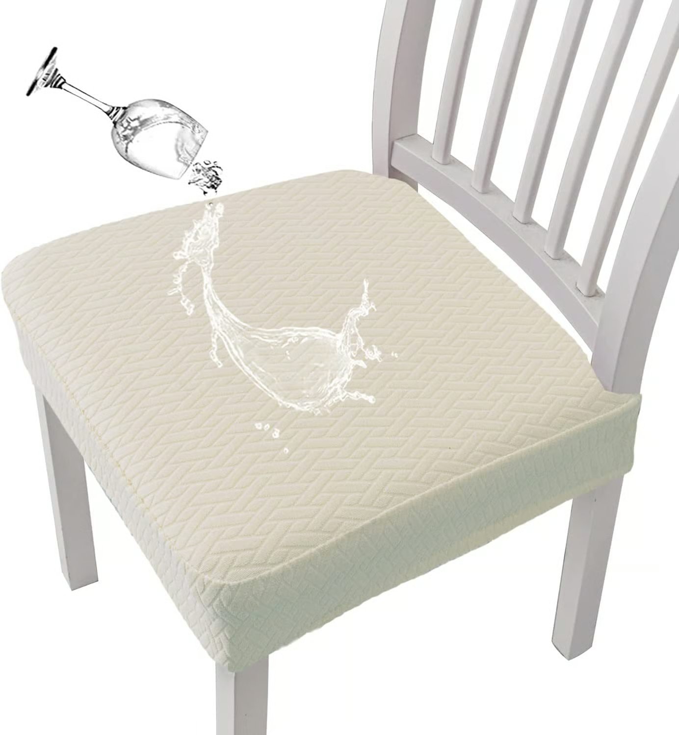 🎅🔥 Wasserdichte Jacquard-Stuhlhussen - 49% Rabatt! Langlebig, stilvoll & leicht zu reinigen 🪑 