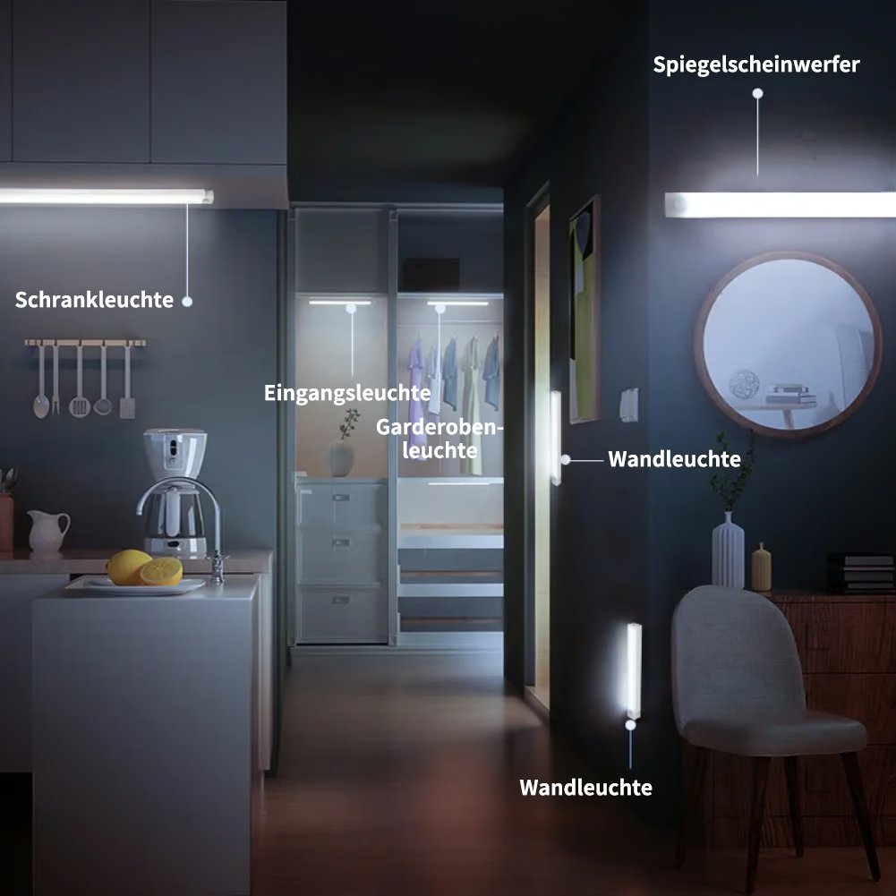 🏆Letzter Tag Verkauf 49% Rabatt🔥Schlagsensorfreie intelligente magnetische wiederaufladbare LED-Leuchten💡 