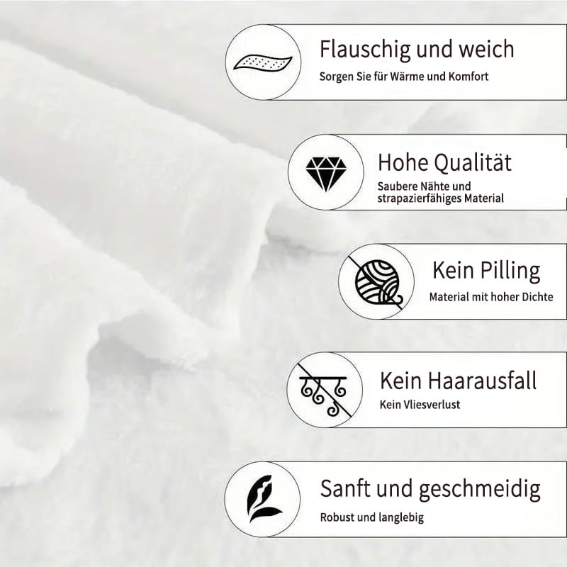 🐓Vintage Plaid-Decke mit Hahn-Motiv 