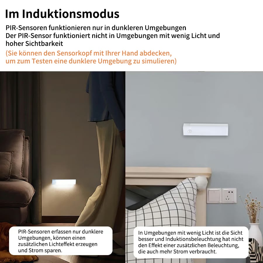 🏆Letzter Tag Verkauf 49% Rabatt🔥-💡Bohrfreie intelligente Sensor magnetische aufladbare LED-Leuchte 
