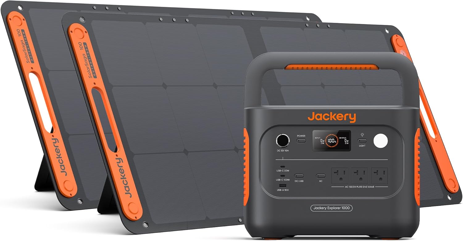 【🔥 Clearance Sale – Only 98 units left】Jackery Solar Generator 1000 v2 with 200W Solar Panel