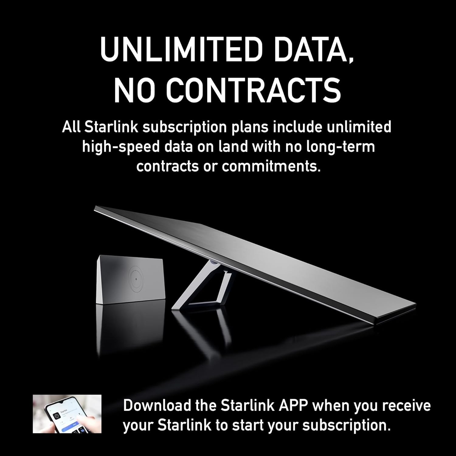 【Last Day Clearance】SpaceX Starlink Gen 3 Standard Kit: High-Speed, Low-Latency Internet, Ultra Portable WiFi Router - Elegant Design, starlink Travel Router WiFi 6, Satellite Connectivity