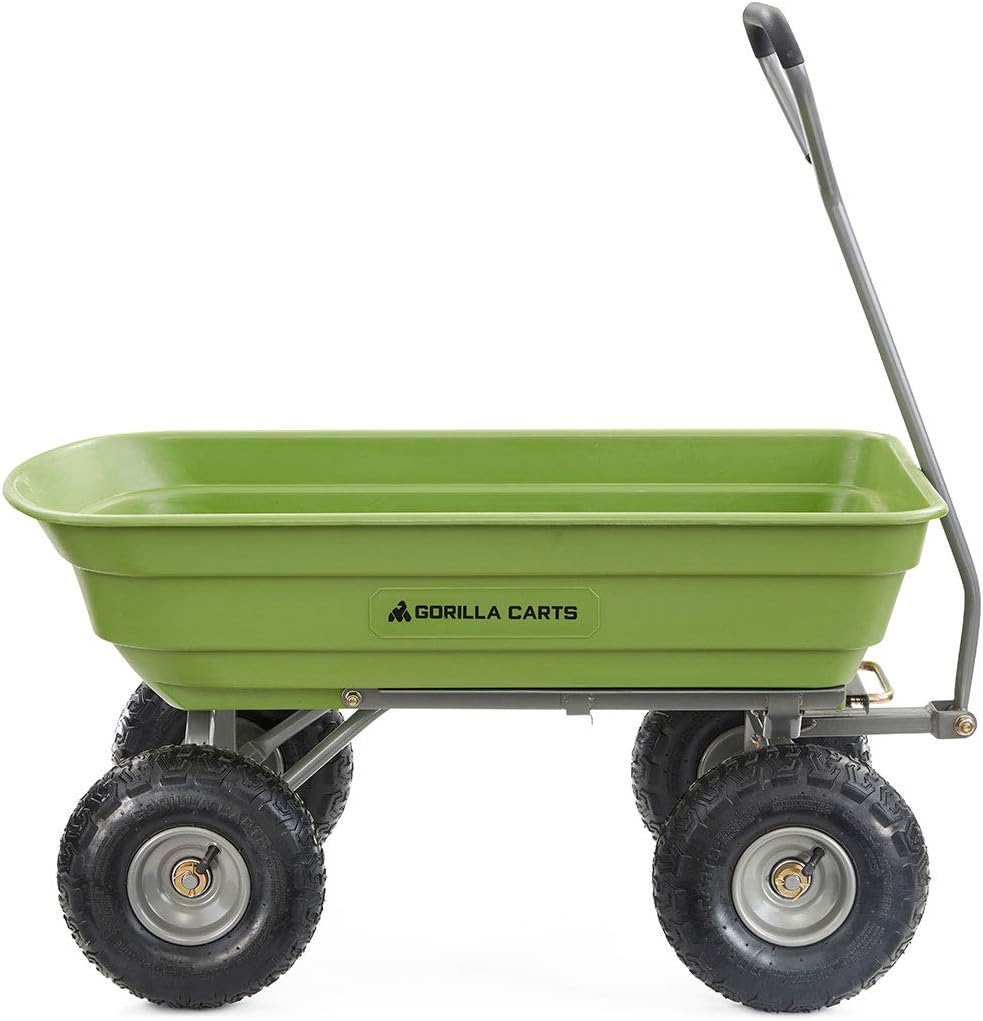 【Buy 1, Get 1 FREE】Gorilla 4-Wheel Utility Farm Cart for Produce Transport – 1500LB, 16" Tires