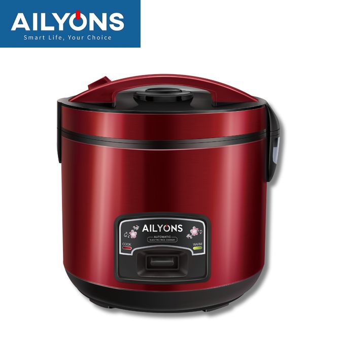 AILYONS RCX-22B02 3 in 1 Automatic Electric Deluxe Rice Cooker - 2.2L - Red