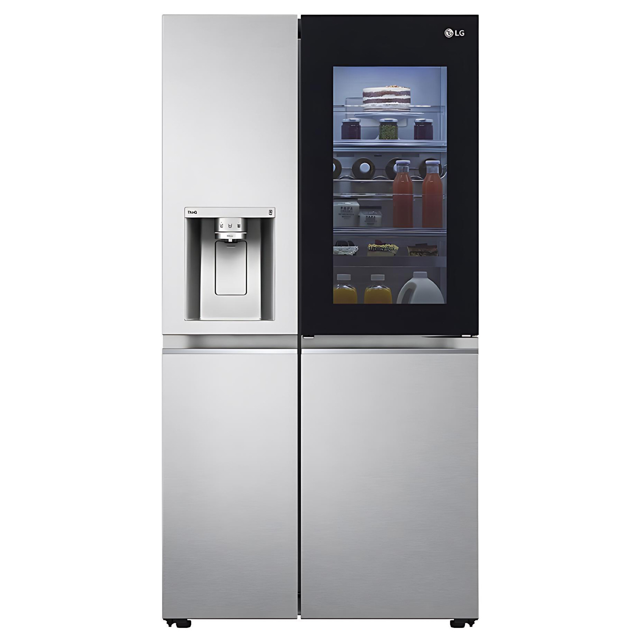 Kitchen And Beyond🔥Save Big🔥LG 668L InstaView Door-in-Door Side by Side Refrigerator with UvNano Inverter Linear Compressor fridge | GC-X257CSEW
