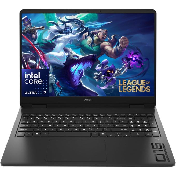 Hp OMEN (16-an0037wm) 16 inch Slim Gaming Laptop, Intel Core Ultra 7-255H, 16GB DDR5 RAM , 1TB SSD, 2K 165Hz Display, NVIDIA® GeForce RTX�?5060 GPU (8 GB Dedicated) - Windows 11 Home - Shadow Black
