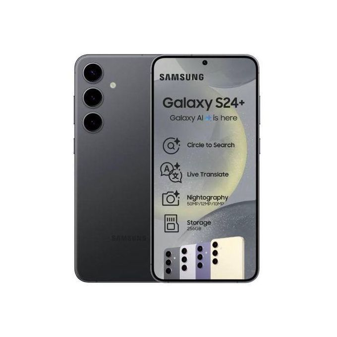 80%OFF!🔥Samsung S24 Plus AI - 6.7" - 5G - 50MP Rear/15MP Front - 512GB ROM + 12GB RAM - Black + 24 months Warranty