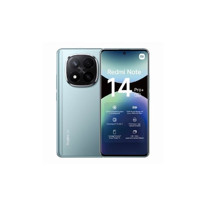 🎉78%OFF🔥Xiaomi Redmi Note 14 Pro+ - 256GB ROM + 8GB RAM - 200MP Rear/20MP Front - 5110 mAh - Frost Blue