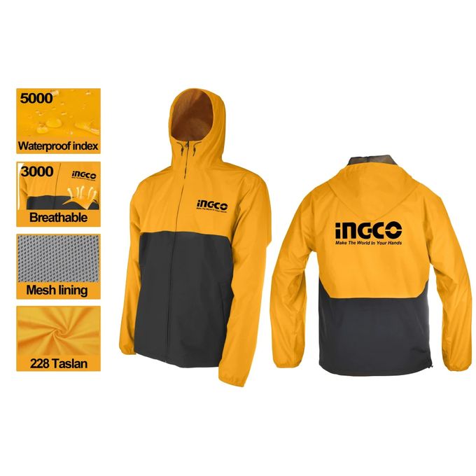 Ingco Jacket  - Black & Yellow