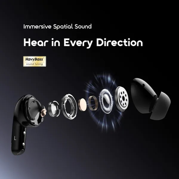 💥Buy 1 get 1 free💥oraimo SpaceBuds 2 AI Smart 45hrs Playtime True Wireless Earbuds