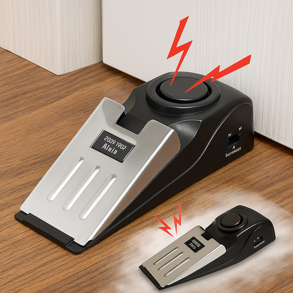 🔥 Buy 1 Get 1 Free | 2 Pack Portable Wireless Alarm Door Stopper