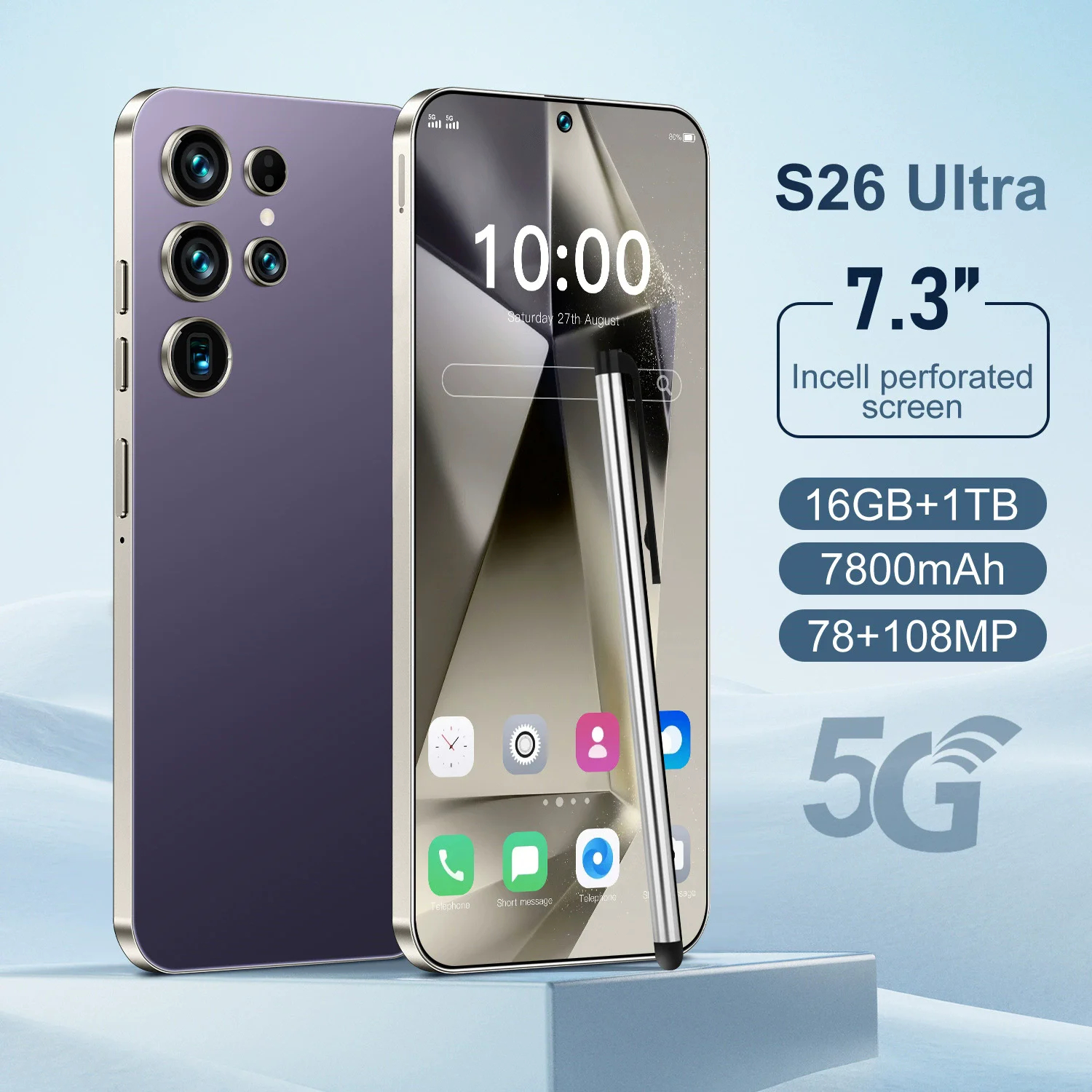 🔥 98% New S26 Ultra 5G Smartphone – 16GB RAM, 1TB Storage & 7800mAh Battery