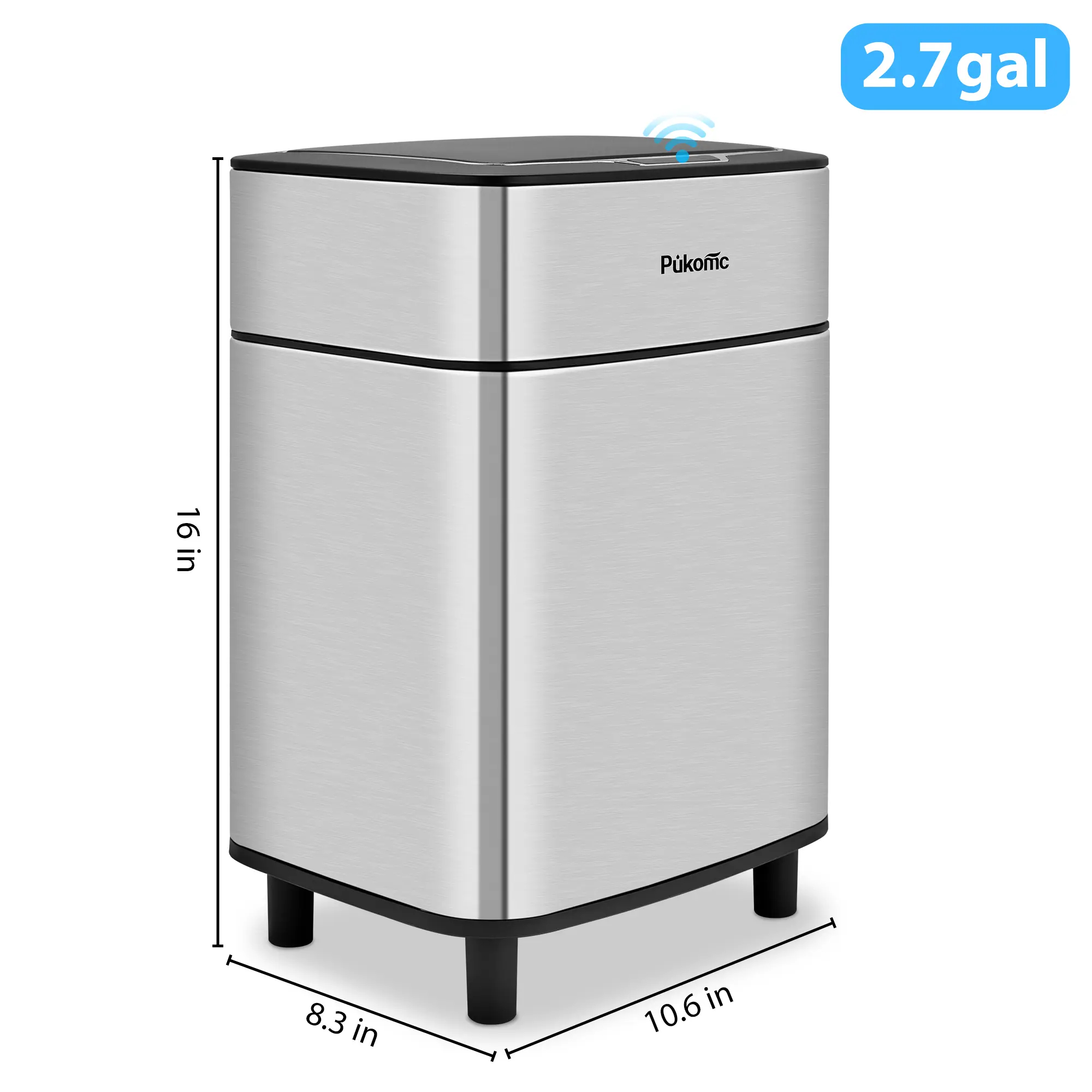🔥 Smart Sensor Trash Can – Hands-Free Motion Sensor & Space-Saving Design