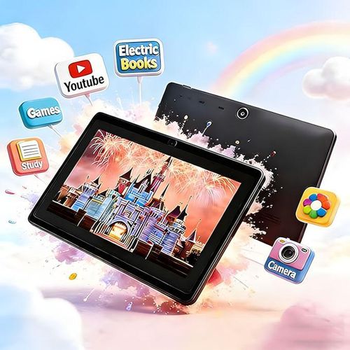 ZAOPAI 7inch Kids Educational Tablet - 4GB RAM + 64GB ROM - 4000mAh Long Battery - Android 8.1 Learning & Games Tab - School Students Kiddy Tablets - Large Storage Kids Tab