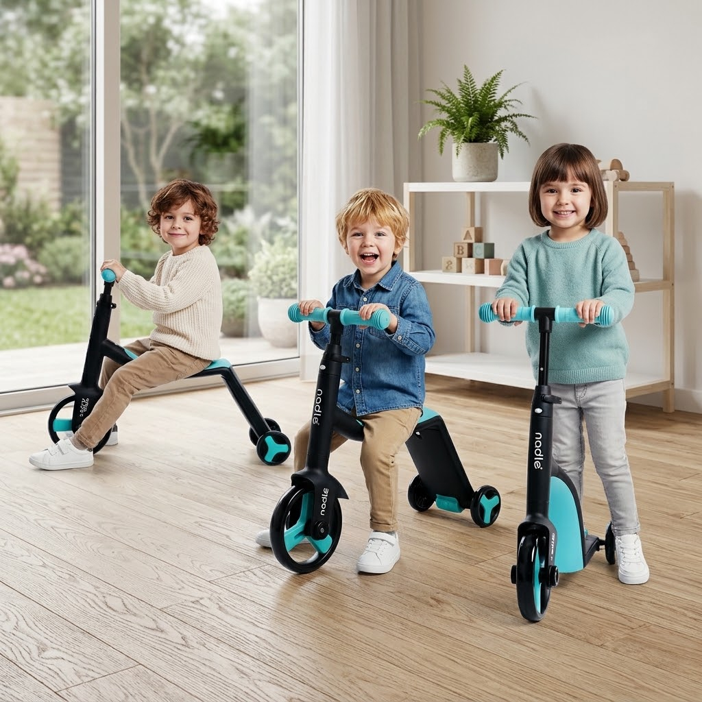 🔥 Buy 1 Get 1 Free | 3in1 Scooter Tricycle Fun Kids Bike