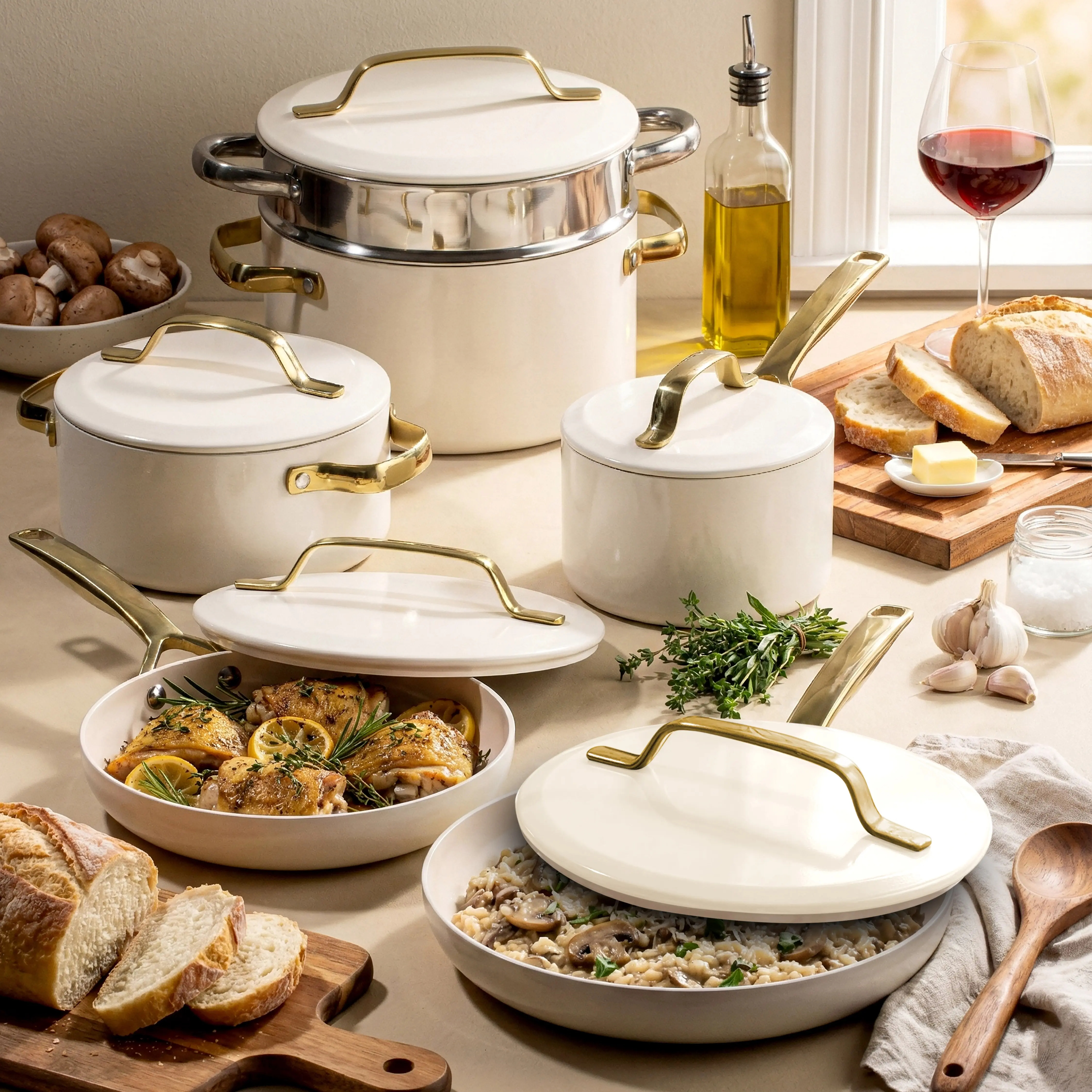 🔥 11pc Premium Non-Stick Cookware Set – Healthy Cooking Made Easy