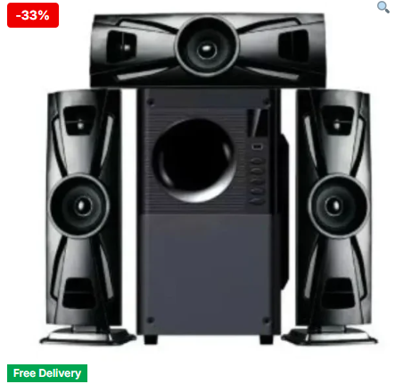 Roch 3.1 Channel Home Audio System / Sub Woofer With Remote
