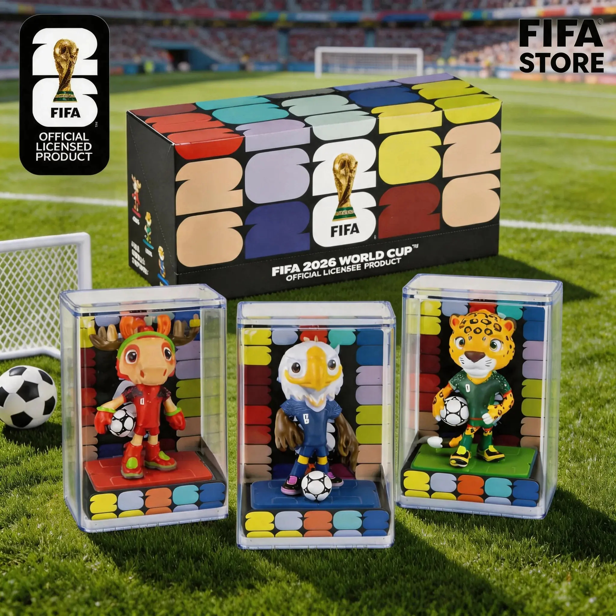 🔥2-piece set⚽ Every Football Fan Needs This – FIFA 2026 Official Mascot Collection