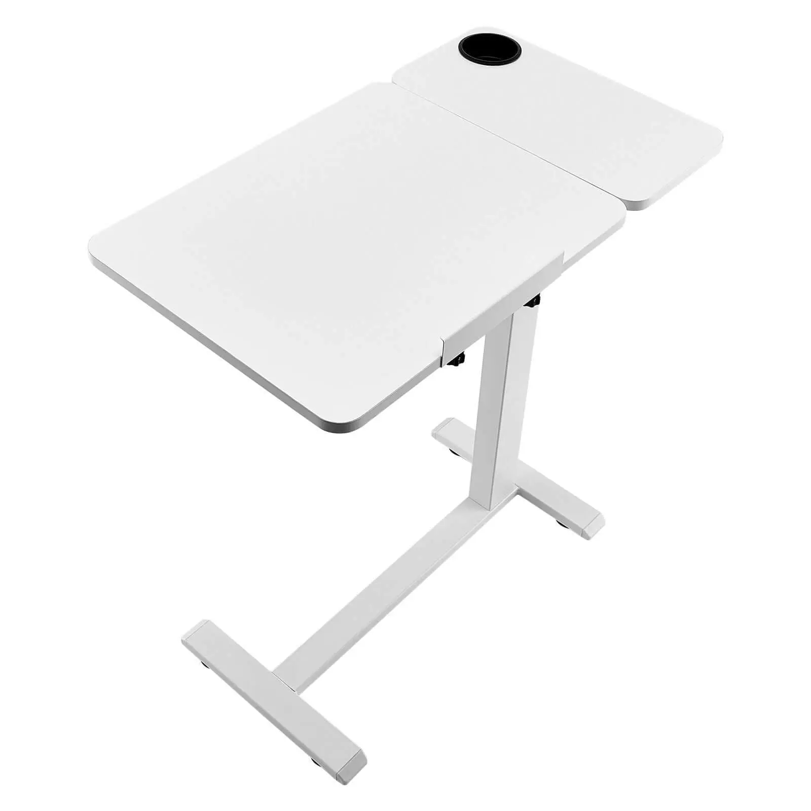 Ultimate Adjustable Overbed Table | 90° Tiltable Rolling Laptop Desk & Bedside Table