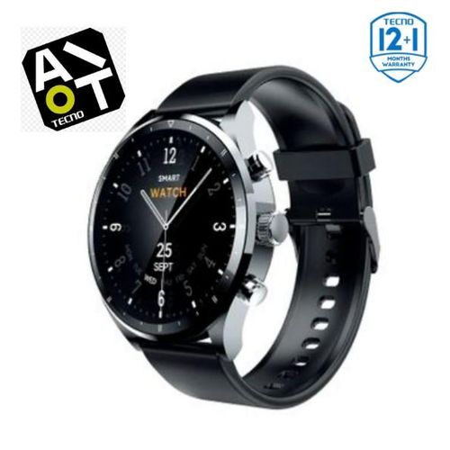 TECNO Watch Pro 2 AMOLED HD Touch Screen - Complete Health Care Bluetooth 5.3 - Water & Dust Resistant IP68 - Dark & Gray + 13 Months Warranty