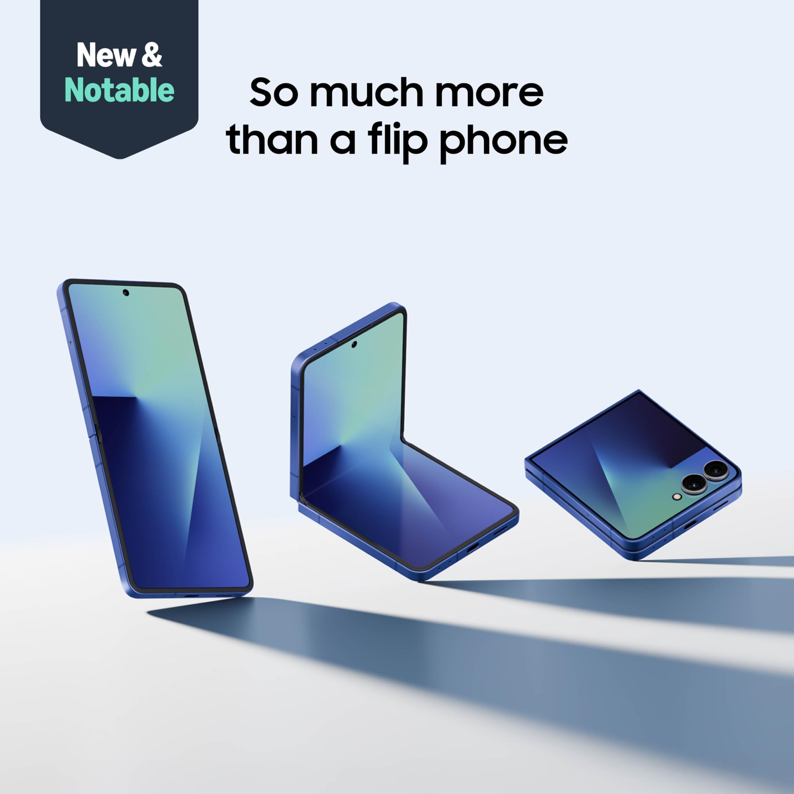 Samsung Galaxy Z Flip7 Cell Phone, 512GB AI Smartphone, JetBlack | Unlocked Android, Long Battery Life