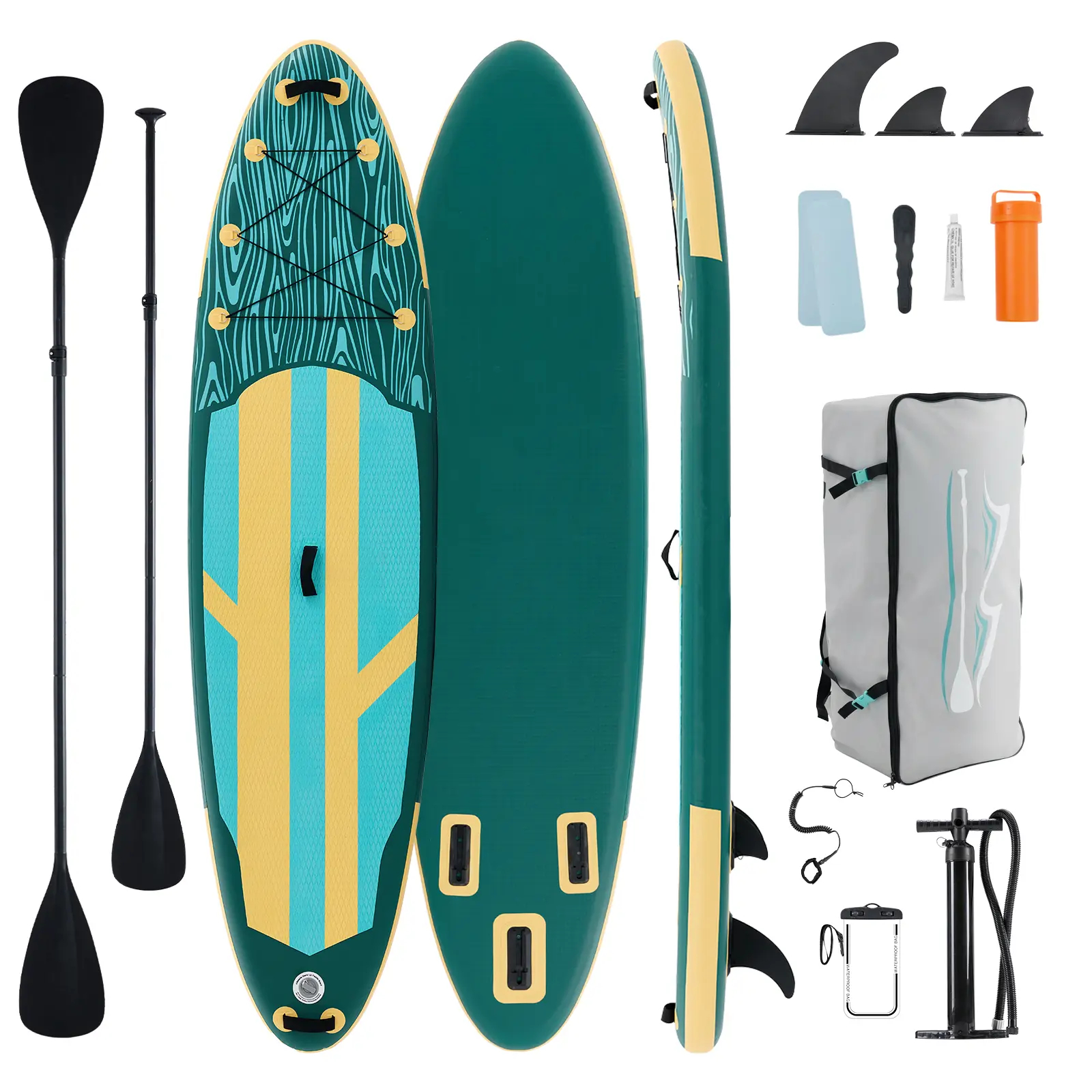 🌊 Premium Inflatable SUP Board with Wide Stable Design & 2-in-1 Paddle