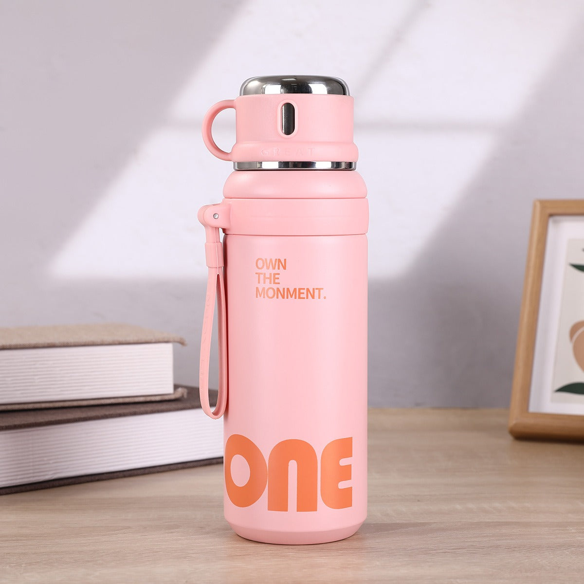 Stylish Stainless Steel Leak Proof Thermal Water Bottle - 1000ml