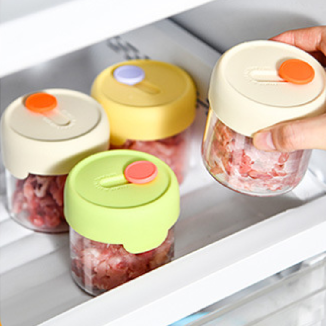 Durable Borosilicate Glass Storage Cup for Home and Kitchen Use