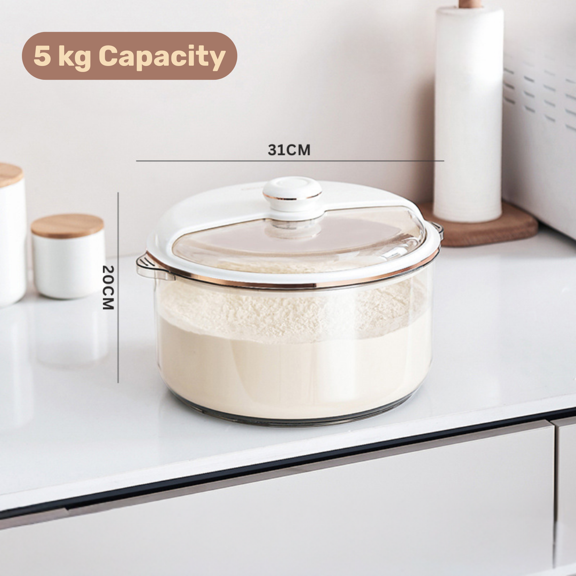 Multi-Functional Fresh Lock Storage Bucket with Secure Lid