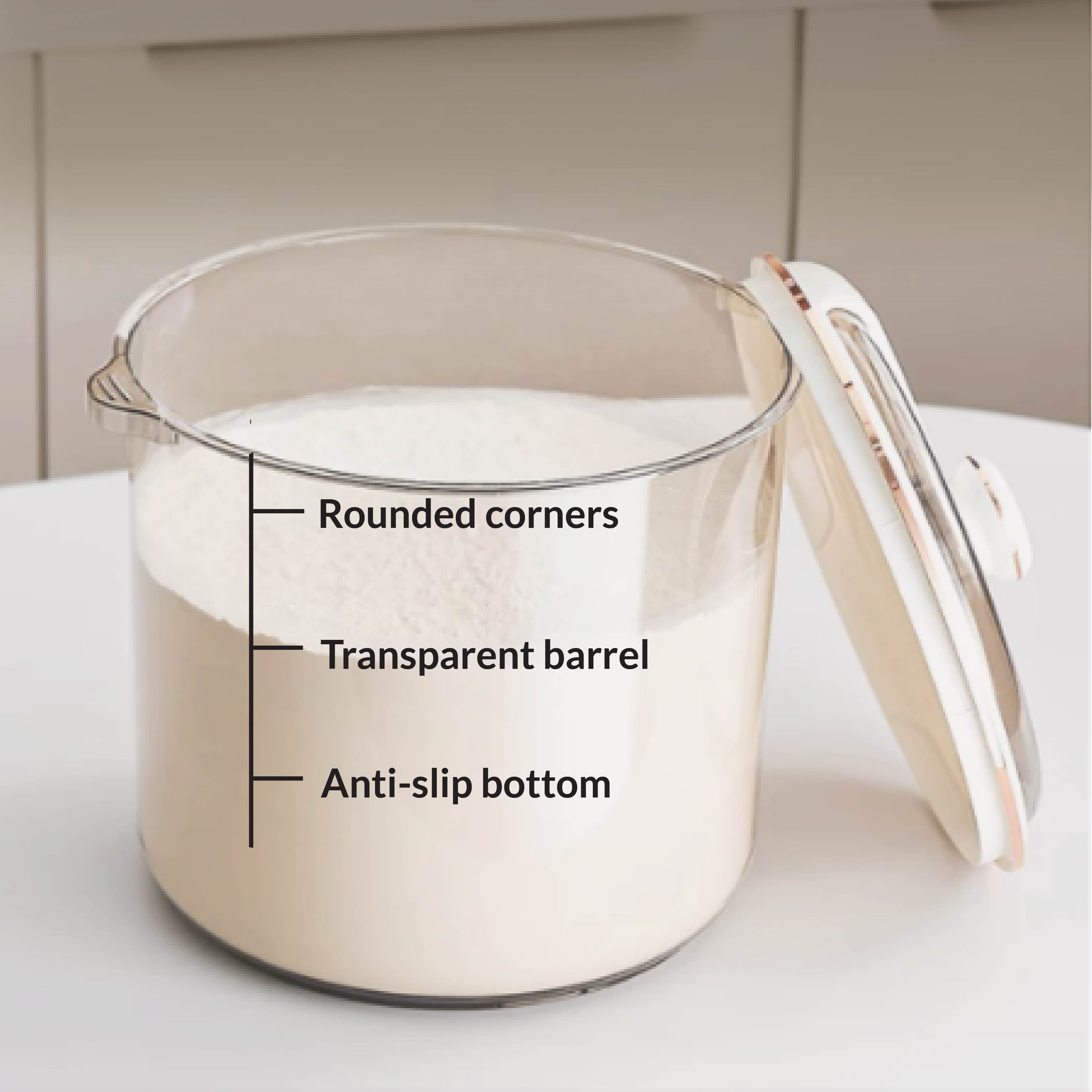 Multi-Functional Fresh Lock Storage Bucket with Secure Lid