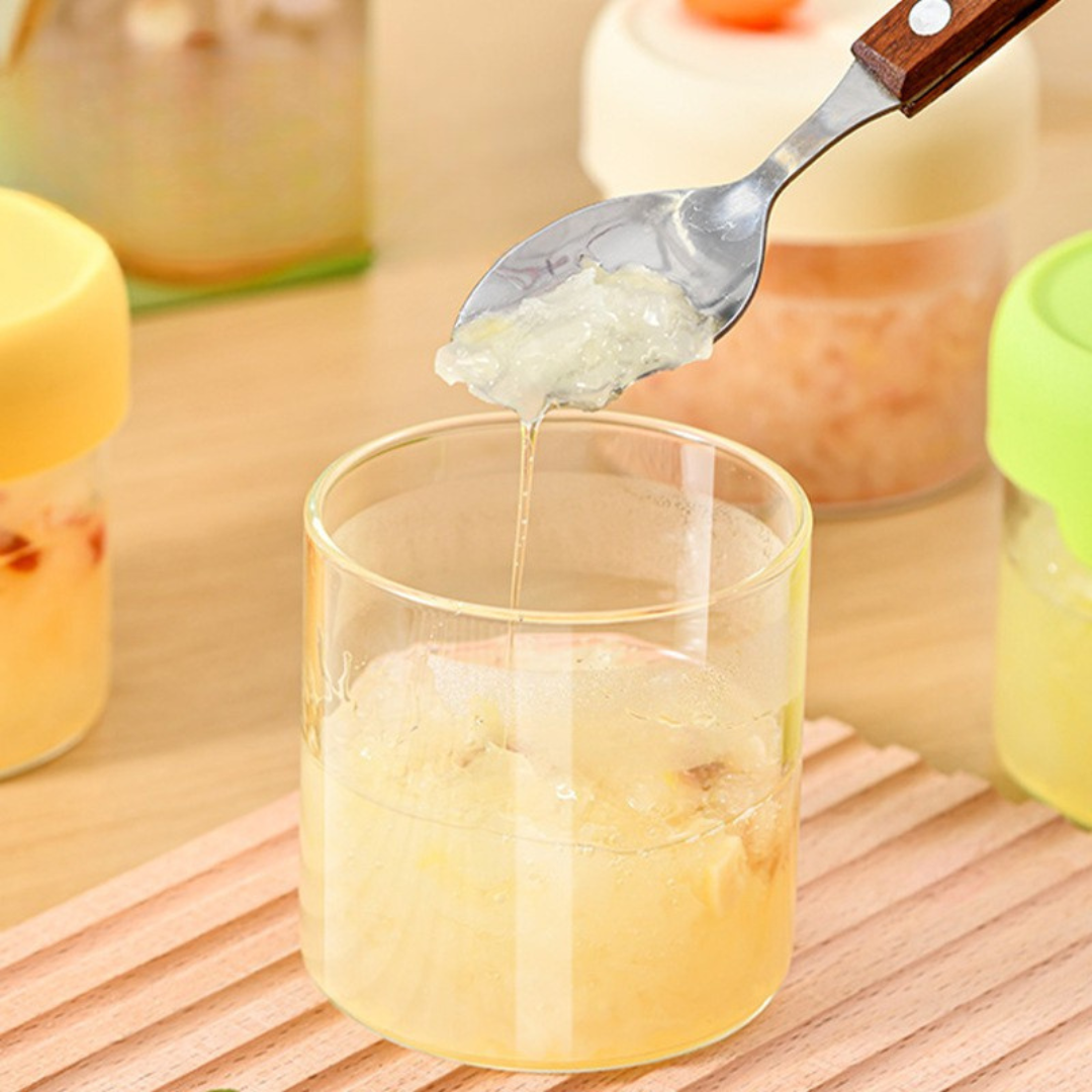 Durable Borosilicate Glass Storage Cup for Home and Kitchen Use