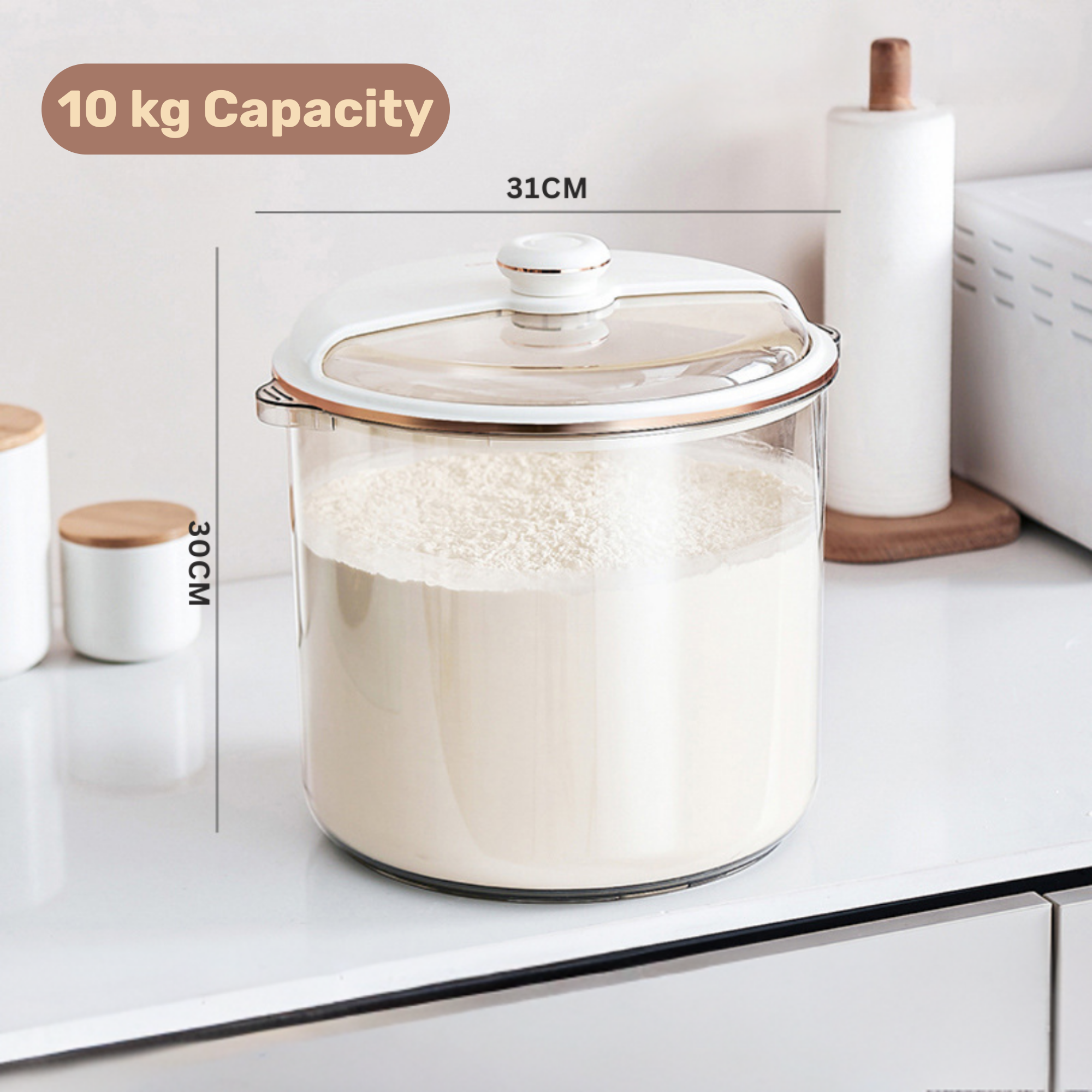 Multi-Functional Fresh Lock Storage Bucket with Secure Lid
