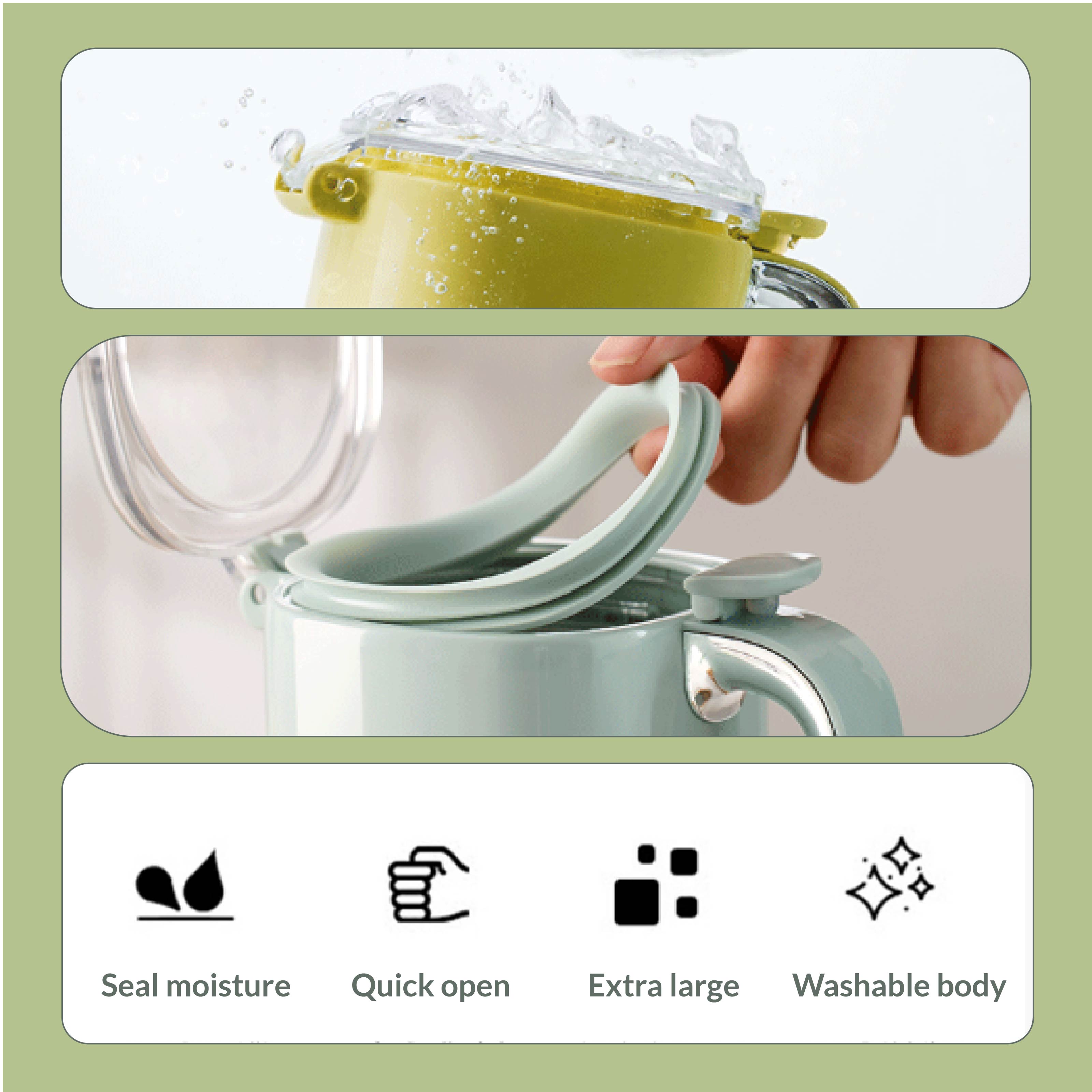 Multi-Purpose One-Hand Operated Spice Jar with Flip Cap