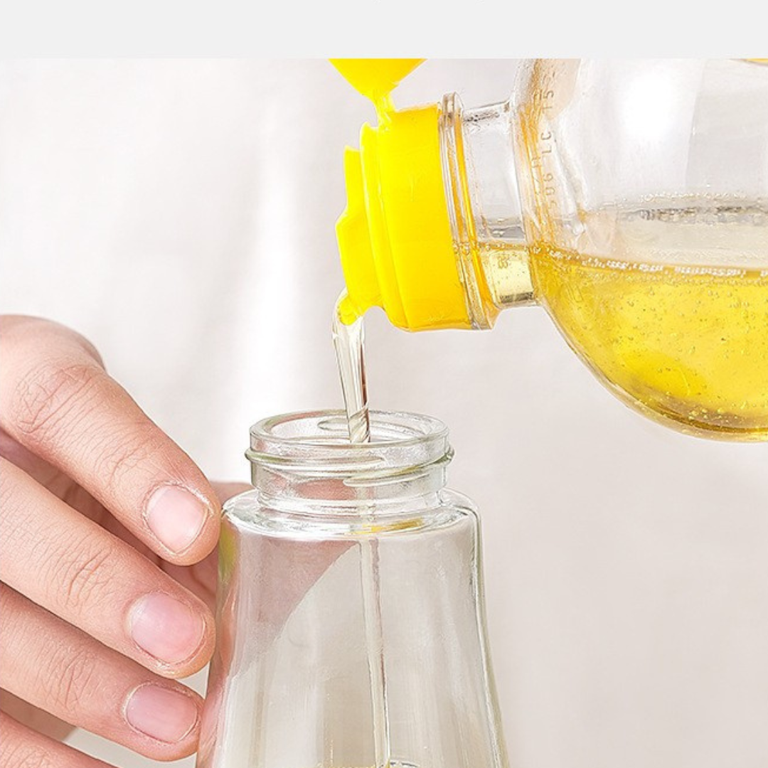 Premium Glass Oil Dispenser with No-Drip Spout for Kitchen Use