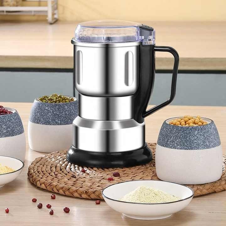 Compact Electric Grain Spice Grinder - 300W With 5 Extra Blade